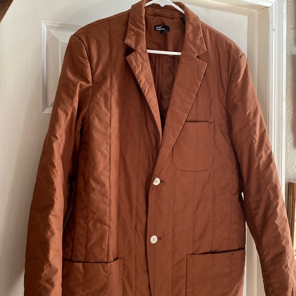 Levis California Quilted Copper Mens Blazer jacket size L. Rare - Picture 5 of 16